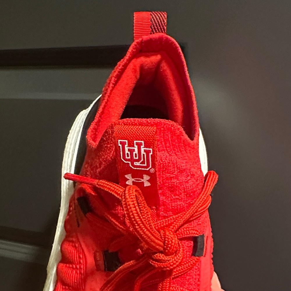 Under Armour Red and White Women's Sneakers